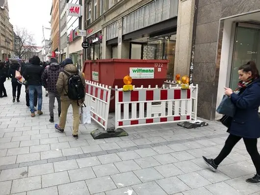 Verkehrssicherung München - Fußgängerzone Verkehrssicherung München - Fußgängerzone